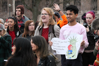 The rally was put on by SU and State University of New York College of Environmental Science and Forestry Coalition for Justice